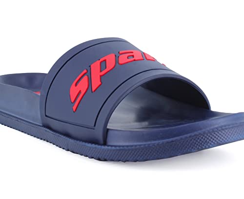 Image of SPARX Men SFG-2101 Navy Blue Red Flip Flops (SF2101G NBRD 0009)
