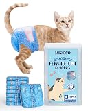 MICOOYO Pannolini usa e getta per gatti, per gatti femmine, ultra elastici, super assorbenti, adatti per gatti con calore o incontinenza, 20 pezzi di piccole dimensioni