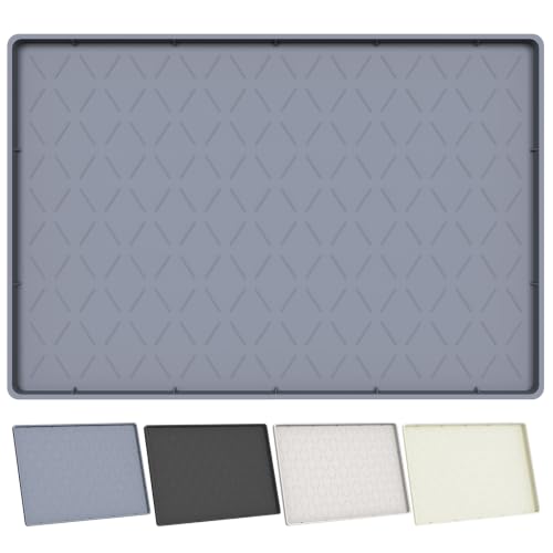 Ruinovate Extra Thick Under Sink Mat Waterproof with Raised Edge 34" x 22"