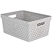 Price comparison product image Clas Ohlson Plastic Storage Basket - Approved for Food, with Handles, Several Colours and Sizes (13L - 35.8x27.1x16cm, grey)
