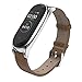 BDIG Correa de Mi Band 6 Mi Band 5 Correas Repuesto para Xiaomi Mi Band 6/5/4/3 Pulsera de Cuero Agradable Reemplazo Correas para Mi Band 6/5 (No Host)