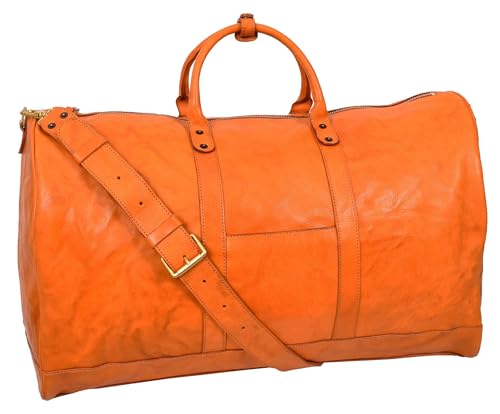 Sac fourre-tout de voyage en cuir marron clair pour vos week-ends