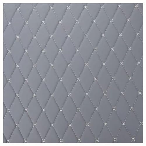 Tissu similicuir gris matelassé pour réparer un canapé griffé ou rénover des chaises