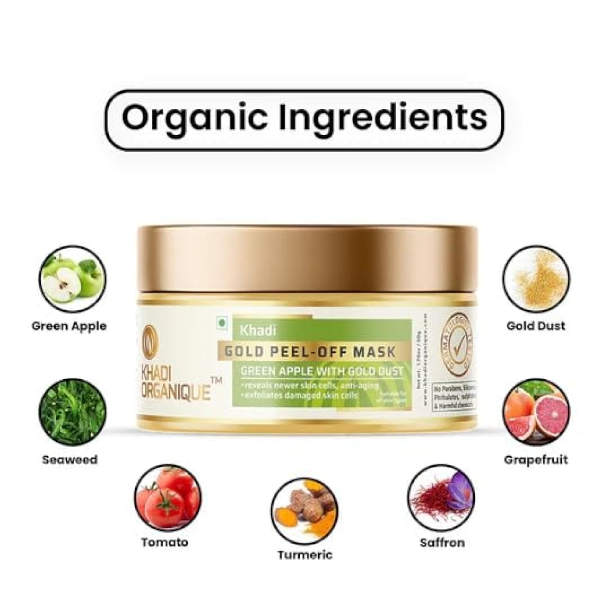 Gold Face Massage Gel & Peel-Off Mask Combo