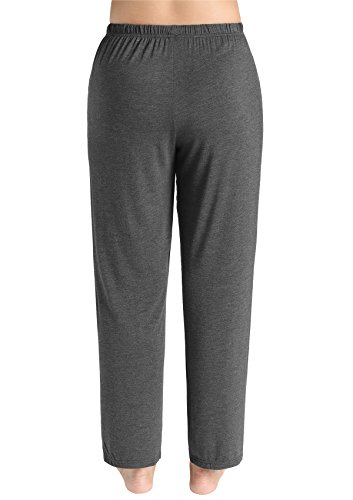 Latuza Women's Knit Loungewear Pajama Pants S Dark Gray