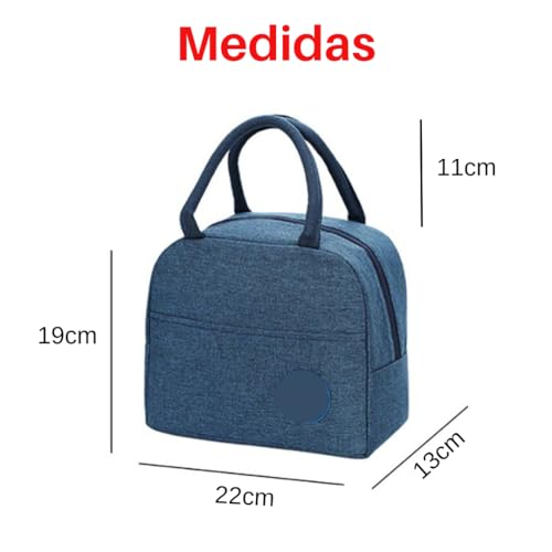 Bolsa Sacola Térmica Lancheira Com Alça Marmita Reutilizável Impermeável Viagem Academia Passeios Tr