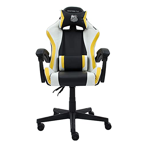 Cadeira Gamer Racer || Oficial - Santos F.C Reclinável Altura Ajustavel Função Relax