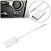 Produktbild Jasnyfall 1 pc White 3.5mm Male AUX Audio Plug Jack to USB 2.0 Type A Female OTG Cable Adapter Converter Cord Cable Car MP3