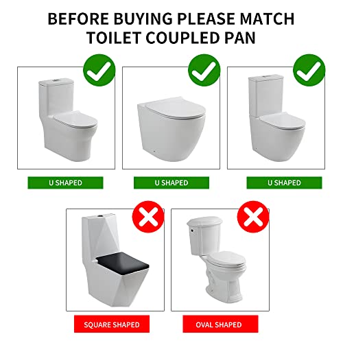 Sedile WC bianco con chiusura morbida a forma di