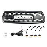 Artudatech Grille de Pare-Chocs Avant Matte Black Convient pour Toyota Sequoia 2001-2004 LED Artudatech Grille de Pare-Chocs Avant Matte Black Convient pour Toyota Sequoia 2001-2004 LED