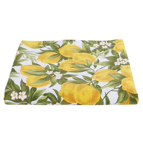 Tela de algodón estampada con limones florales, para decoración del hogar, manteles, cojines y cortinas, 280 cm de altura (limones de Sorrento, 100 x 280 cm)