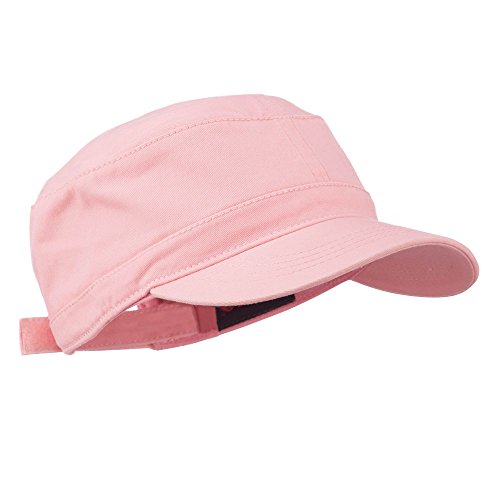 Otto Caps Garment Washed Adjustable Army Cap - Pink Osfm #TOP3