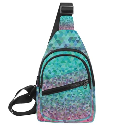 Sling bag de pecho para hombre y mujer bolsa cruzada multicolor de 30x18x4cm