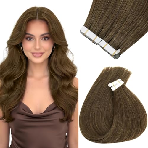 Sunny Hair Cool Brown Tape in Hair Extensions Human Hair