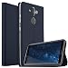 Produktbild Conie EF26112 Electroplated Flip Case Kompatibel mit Nokia 8 Sirocco, PU Leder Hülle Flip Wallet Cover Kartenfächer Standfunktion Magnetisch für Nokia 8 Sirocco Etui Dunkelblau
