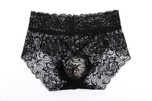 Sissy Pouch Panties for Men Lace Hipster Panty Underwear Briefs Lingerie Thongs G String4