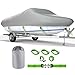 NEVERLAND 17-19ft Boat Cover UV Dust Wind Waterproof V-Hull Runabout Covers 210D - View #5