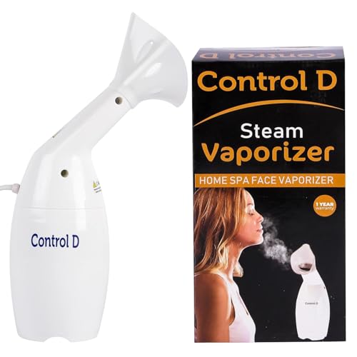 Control D Steamer Vaporizer for Home Spa Face White