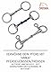 AMKA Olivenkopftrense Sweet Iron doppelt gebrochen Stärke 14 mm Ringe 65 mm