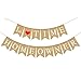 Rainlemon Jute Burlap 1st Time Homeowner Banner House Warming Party Mantel Fireplace Decoration