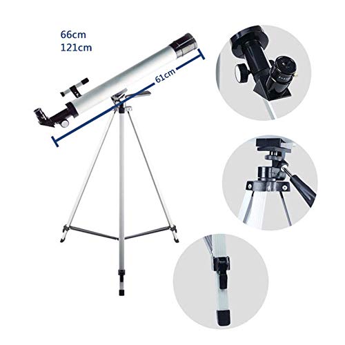 Telescopio refractor 50mm apertura 600mm focal con trípode miniatura 2