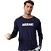 ZEFORTEX Men's Long Sleeve Pajama Top, Soft Navy Blue Sleep Shirt for Men, Comfortable Nightwear for Lounging & Sleeping (US, Alpha, X-Large, Regular, Regular)