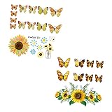 SOLUSTRE 2セット 貼り にお部屋 る 面装飾 簡 に貼り付け 剥がせる製で 性も