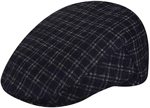 Country Gentleman Wool Blend British Ivy Cap Black/Ivory, Large