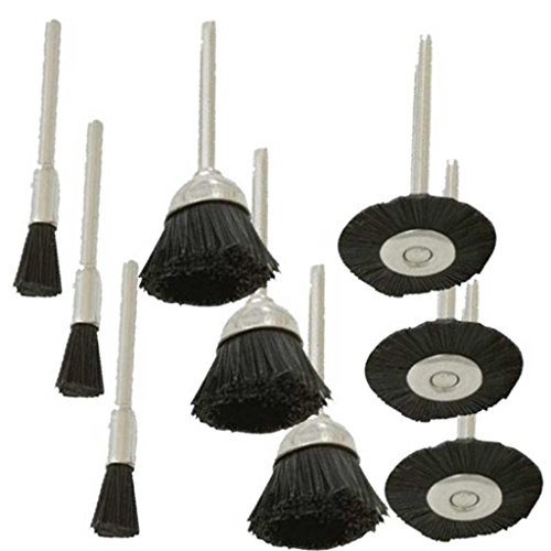 Shina 45Pc Nylon Wire Wheel Brushes For Dremel Rotary Tools Polish Clean 1/8'' 3.175Mm #TOP2