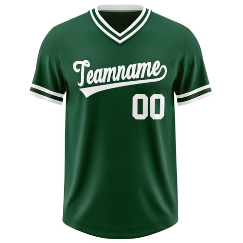 KXK Custom V-Neck Baseball Jersey Pullover Sports Shirt