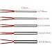 YZHATDH Stainless Steel Electric Cartridge Heating Element 220V 6MM-20MM Dia. 120MM Length Red Wire Industrial Molding Heater