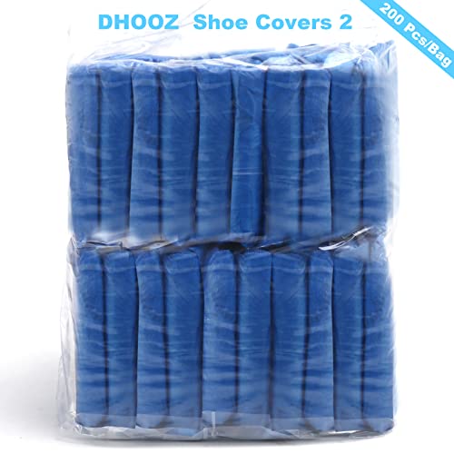 200Pcs/100Pairs Waterproof Shoe Covers Disposable Non Slip, Disposable Shoe Covers For Indoors, Premium Shoes Protectors Boot Covers, Cpe Plastic Shoe Booties For Shoes Covers, Fit All Men&Women Dhooz #TOP7