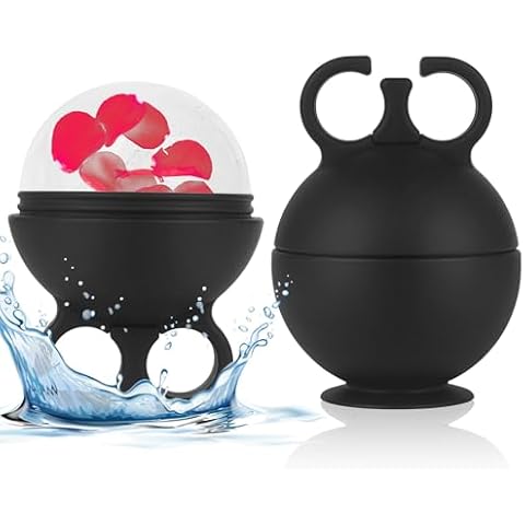 2 Pack Ice Roller for Face Ice Cube Roller Tool for Face Neck and Body, Face Ice Roller Tones Skin Eliminates Puffiness Face Ice Mold Beauty Gifts (Black Black) Cover