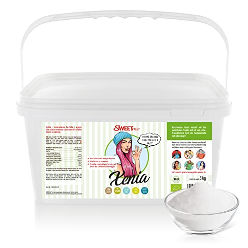 SWEETme Bio Xylitol 5 kg - Bio Xylit - Xenia natürlicher Birkenzucker, kalorienarme Zuckeralternative, vegan und zahnfreundlich Cover