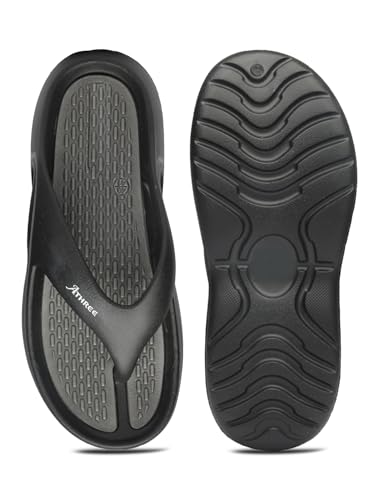 Image of ATHREE Slippers for Man Chappal Daily use Casual Slipper for Mens | Flip Flops for Men | Stylish Gents Sleeper Lightweight & Comfortable Pack of 1