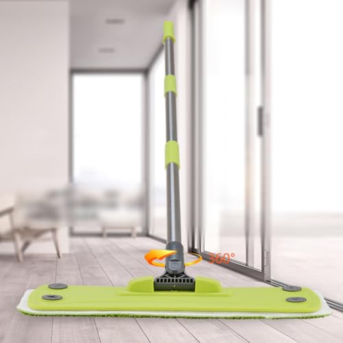 Balai pivotant en microfibre pour sol stratifié et nettoyage humide des surfaces - 3