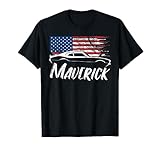 Maverick 302 Vintage American Flag USA Muscle Car T-Shirt