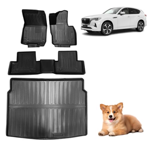 Antsvnn �t���A�}�b�g�����Q�b�W�}�b�g�Ή��}�c�_�V�^CX-60��p 2022�N9��~���s 3D���̍\�� ���ϋvTPE�� �S�V��h�� �h�� �ȒP��� ��t�ȒP Mazda CX-60 ��p�A�N�Z�T���[(�E�����ł�) ���F