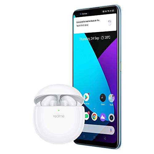 Image of realme Buds Air Pro Bluetooth Truly Wireless in Ear Earbuds with Mic, Fast Charging & Up to 25Hrs Playtime (White)