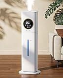 LACIDOLL Humidifiers for Bedroom 500 sq ft, 2.1Gal/8L Humidifier large room with Night Light & Essential Oil Diffuser, Top Fill Large Room Humidifiers for Home Baby Nursery Office Plants