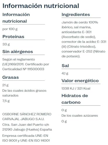 Miniatura 2 de Jamón De Bellota 100 Ibérico 5 Jotas 6,5-7 Kgs Pata Negra 5j
