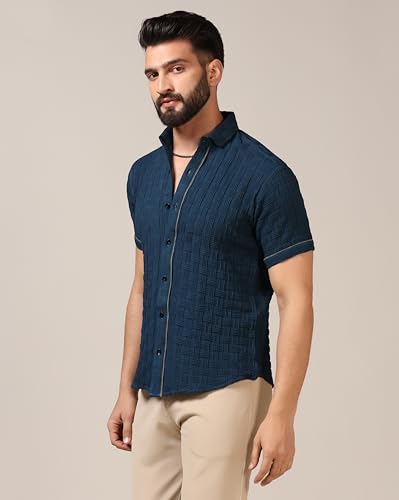 Image of TOPLOT Men's Regular Fit Casual Shirt