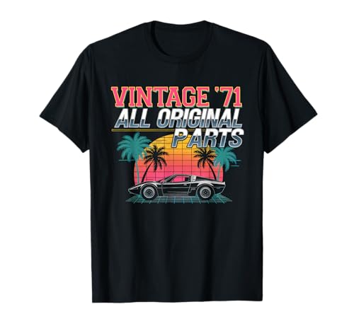1971 Birthday Birthday T-shirt Birthday 54 Years Maglietta