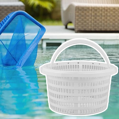Cesta para skimmer con asa: colador de piscina para eliminar suciedad acumulada 4