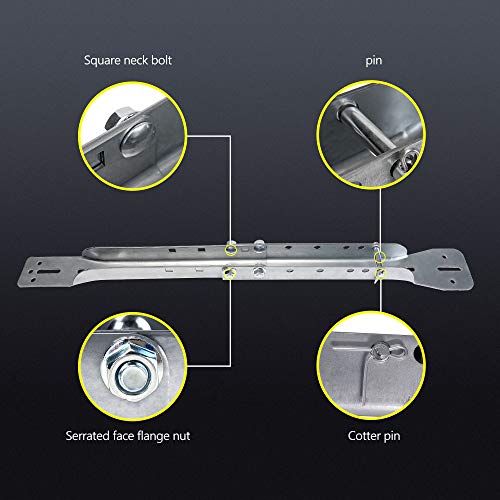 Magisale Garage Door Parts Bracket Adjustable Reinforcement Bracket, Carbon Steel Zinc Plated #TOP4
