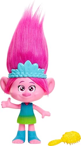 Mattel DREAMWORKS TROLLS Rainbow HairTunes Poppy-Puppe - Licht und...