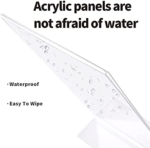 (8 Pack) Emoh Acrylic Book Display Stand ,Cookbook Holder 4 X 5 Inch Clear Acrylic Plastic Display Easel, Clear Tablet Holder For Displaying Pictures,Books,Music Sheets,Notebooks,Cds.etc #TOP2