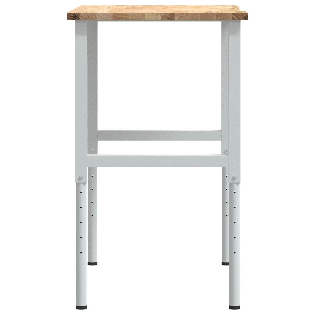 Genérico Banco de Trabajo Madera Maciza de Roble 100x60x(71,5-98) cm,Bricolaje,Accesorios de Bricolaje,Organización y Almacenamiento de Herramientas,Mesas de Trabajo,Marrón,17.6 kg,3309717