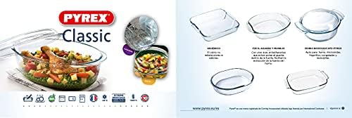 Pyrex 4937387 Essentials Glass rectangular Casserole high resistance 4,3L