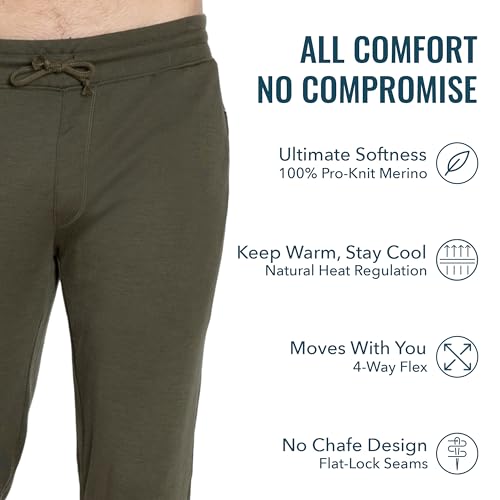 Men's Merino Joggers by Woolly | RWS Certified | Warm, Soft, Seattle Designed3